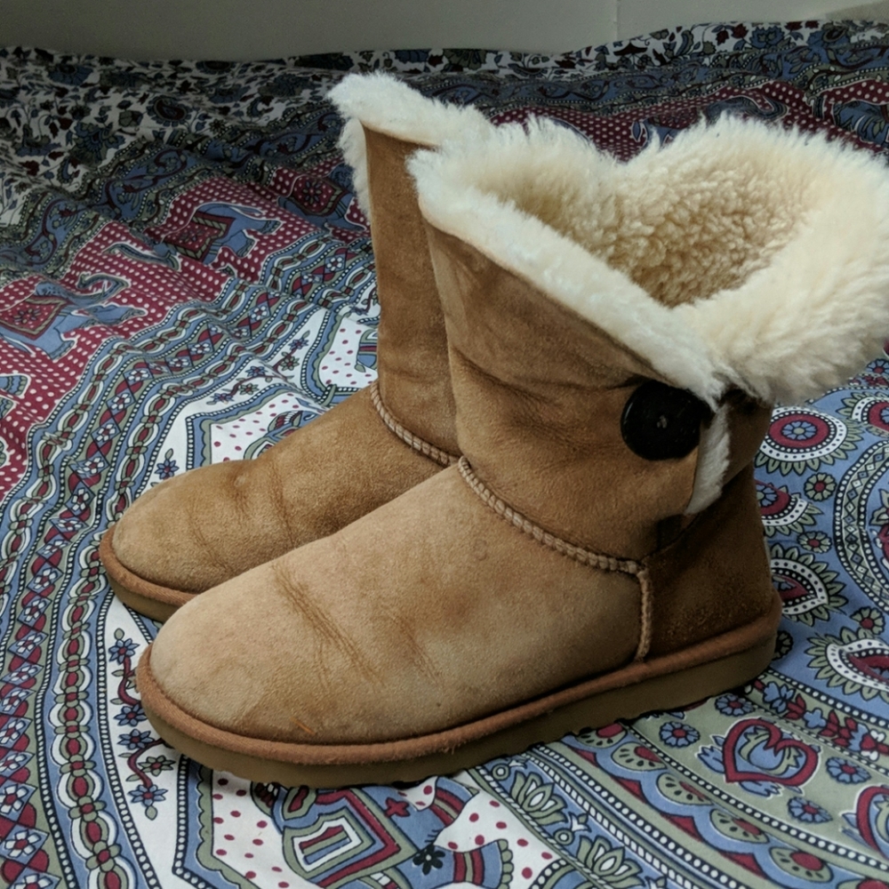 Ugg button boots